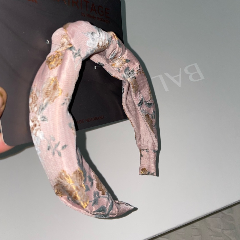 Hairitage‎ Blush Floral Fabric Knot Headband